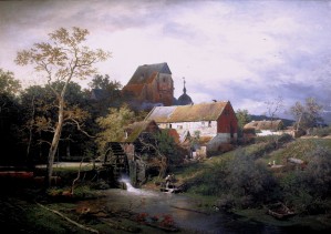 A mill in the village
